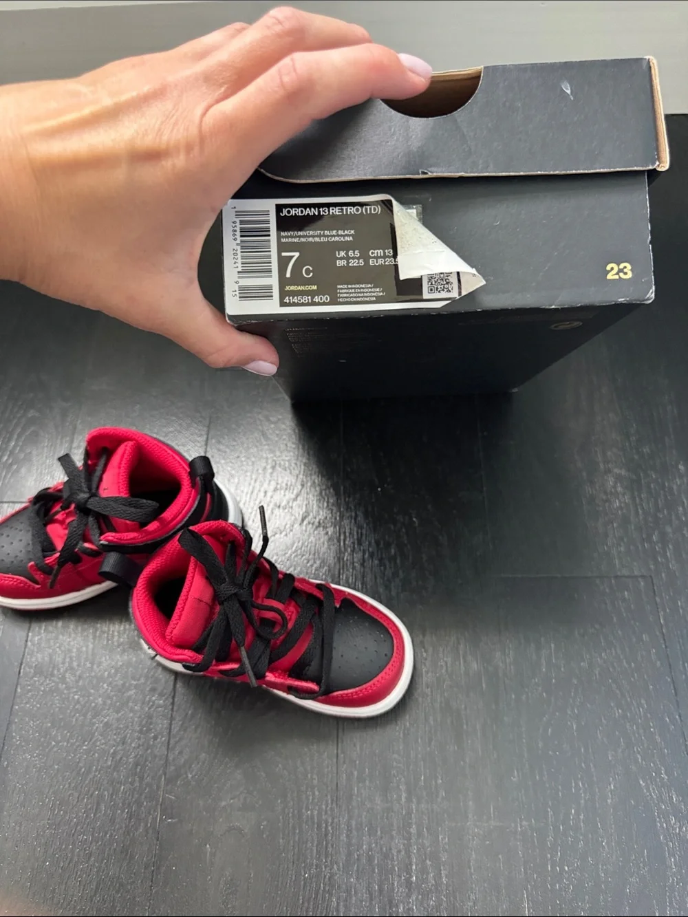 Jordan Kids Sneakers - Red and Black